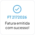 Fatura emitida com sucesso